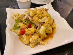 菜花炒肉-燕青小馆(东园大厦店)