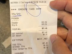 账单-Fergburger(皇后镇店)