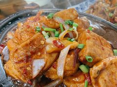 铁板毛豆腐-徽州美食(三十年老店)