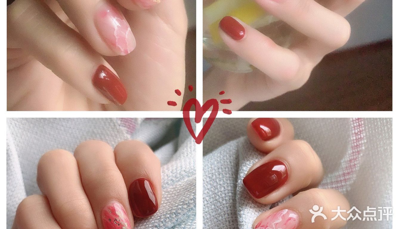 美甲里封着💅湖水中的落日红霞伴着金色夕阳的闪亮