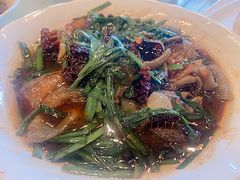 海蜇炒韭菜-天桥饭店·特色海鲜(金山嘴渔村店)