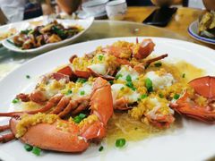 蒜蓉开边蒸龙虾-明记海鲜大排档(巽寮湾店)