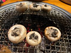 烤口蘑-草家酱蟹炭火烤肉店(珲春南路一店)