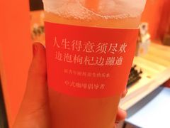 蜜桃乌龙茶苏打-囍福咖啡(这有山店)