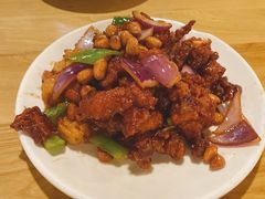 椒香虾仁爆鸡球-陈傻子餐厅(世纪都会店)