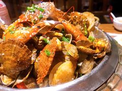 -东来菜馆•手抓海鲜家常菜•海鲜锅贴(鸽子窝店)