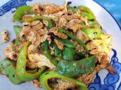 豆豉辣椒炒荷包蛋-百花人家(清水田园店)