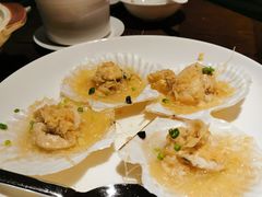 金蒜银丝蒸扇贝-采悦轩中餐厅·粤菜·海南菜(神州半岛喜来登度假酒店)