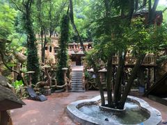 -天门沟九州驿站树上汤泉