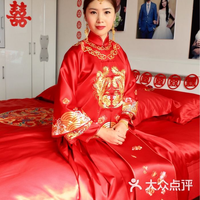 藤熏定制中式嫁衣礼服旗袍店图片-郑州婚纱礼服