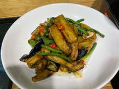 茄子豇豆-鸡毛店·川菜(双楠店)