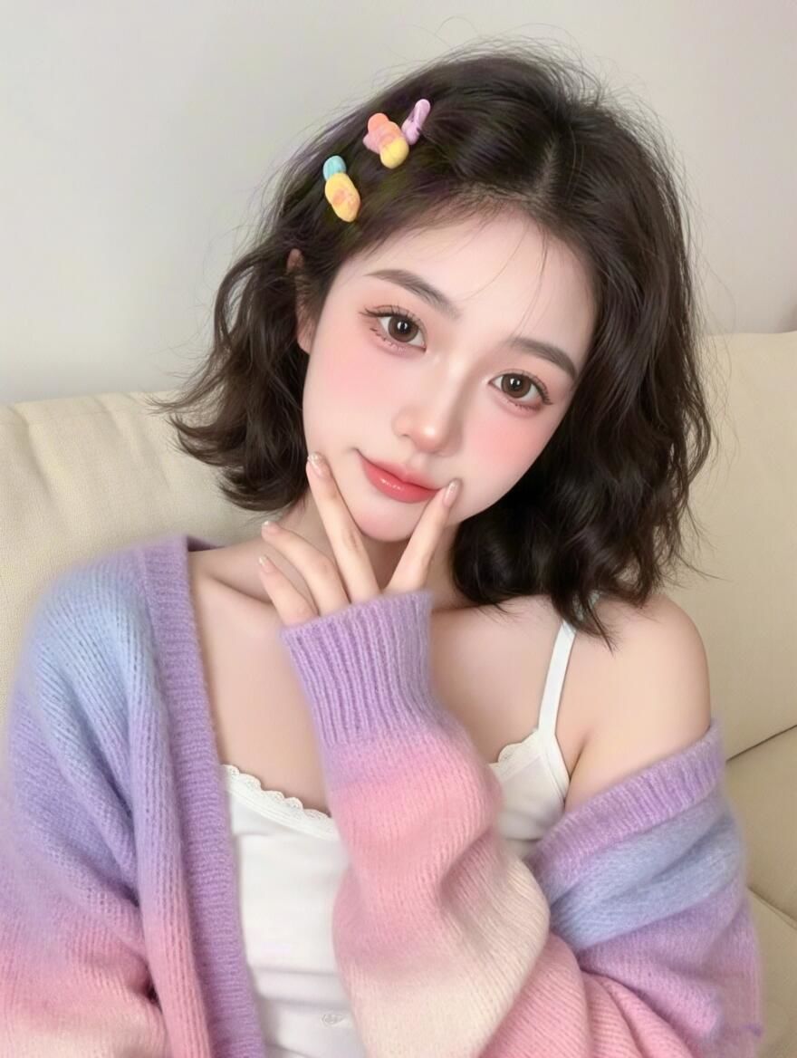 蛋卷头
#法式芭比卷
#短发烫