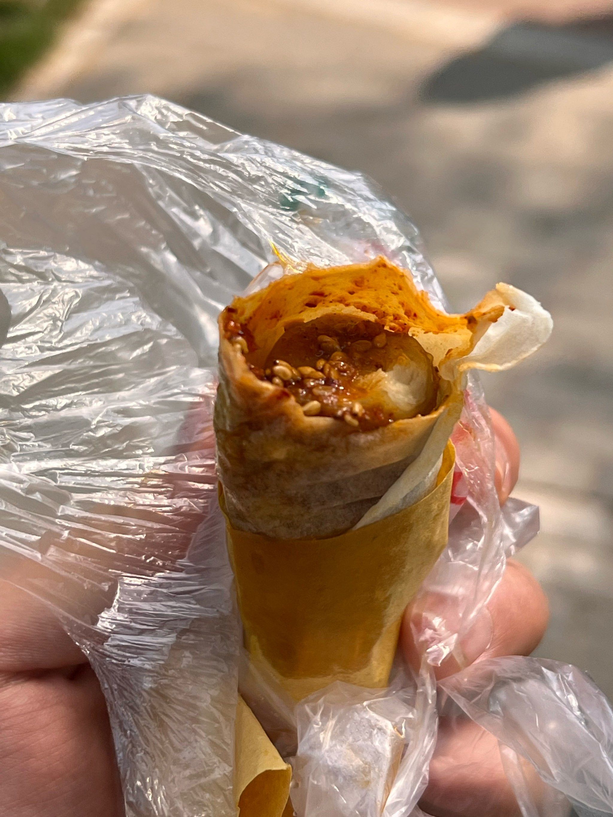 河南特色烙馍卷面筋!