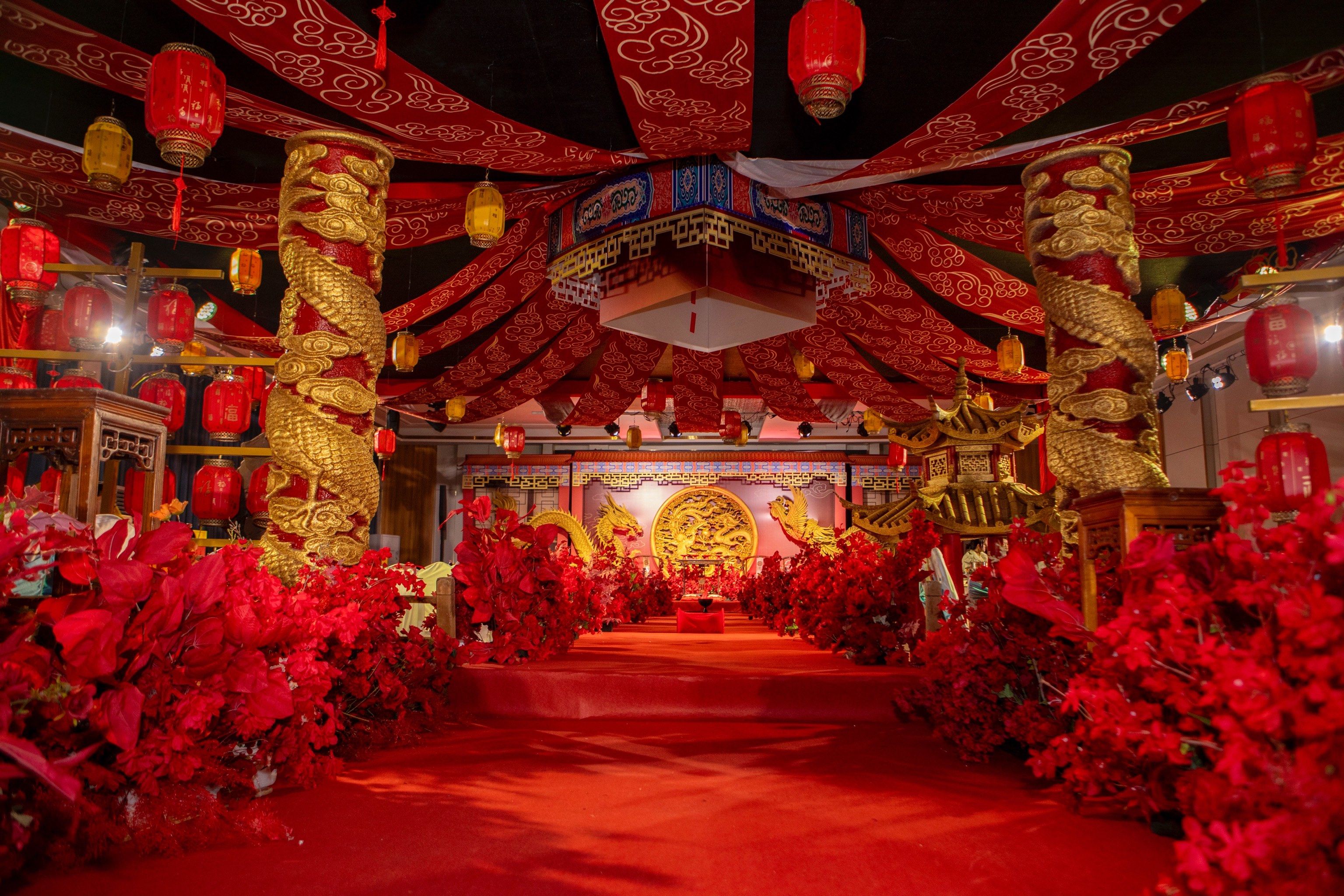 大气中式婚礼现场#中式婚礼 #绵竹婚礼 #德阳婚礼 #绵竹星城婚礼策划