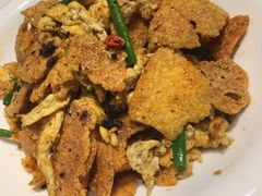 杂粮锅巴炒土鸡蛋-秦唐一号西安菜馆(钟楼店)