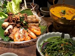 马拉盏炒通菜-大头虾越式风味餐厅(光明广场店)