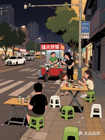 攀成钢夜摊炒饭踩雷！娃困哭父母仍炫“鬼饮食”