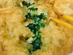 素韭菜馅饼-老方子馅饼粥(台东店)