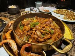 无骨鸡爪锅-猪啊牛呀羊啊铜盘烤肉(正大广场店)