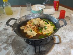 豆腐配虾-小乡小镇·传承桐庐土菜·老板亲自烧的菜