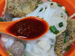 什锦粉蘸辣椒酱的地道吃法-富记鱼蛋粉(西村店)