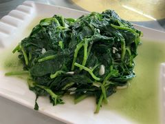 蒜茸野菜-山水酒店
