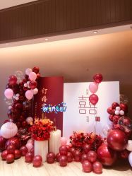 -七月气球布置订婚·宝宝宴· 求婚·生日布置(二七万达店)