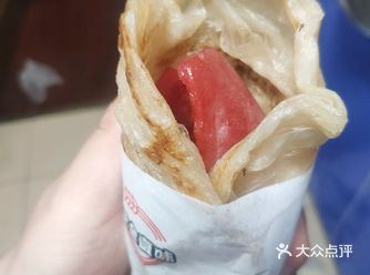 抓起就吃。手抓饼，从网上买的自己做