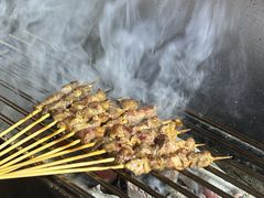 -山野的朋友露营炭火烤肉