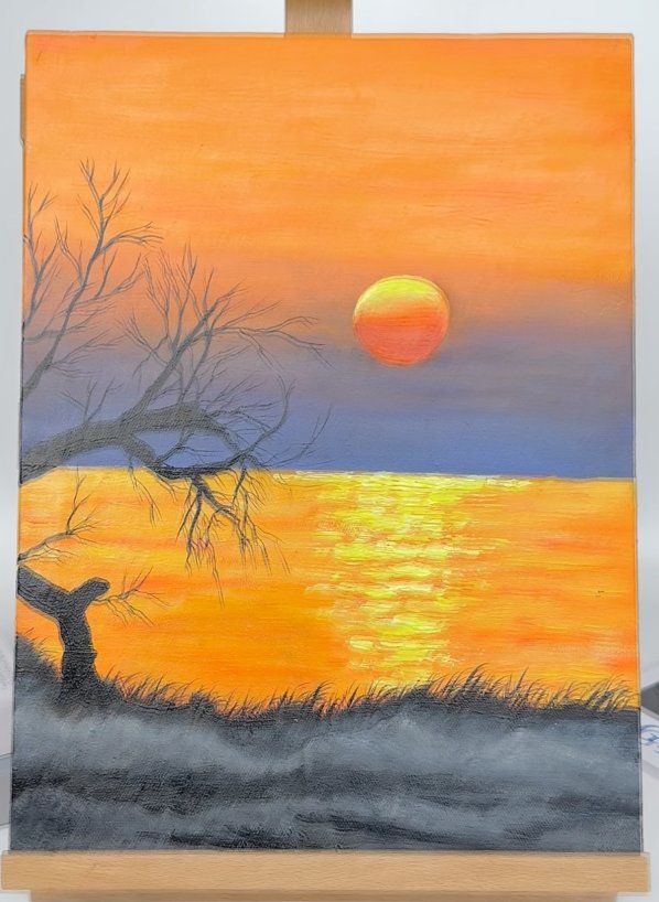 日落的渐变美景