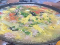 西红柿鸡蛋毛圆汤-山林深处大别山农家菜(仙都路店)