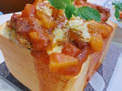 茄汁鸡扒大金砖焗饭-锦园春香港茶餐厅(西海湾旗舰店)