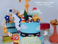 -卡比儿童蛋糕·心意定制·低脂零卡糖动物奶油FancyBALLOON(滨海店)