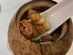 椰皇竹笙炖鸡汤-金戈戈香港豉油鸡(皇庭广场店)