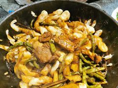 排骨豆角卷子-华盛园卷子王农家菜水库鱼