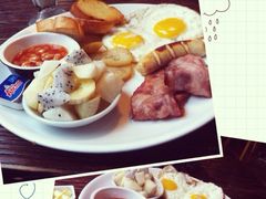 早餐太大份了，上菜时完全震惊了！-明堂青年旅舍