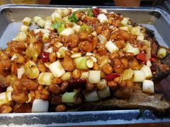 宫保鸡丁烤鱼（江团）-锦尚阁烤鱼•天津菜(宣武门胡同店)