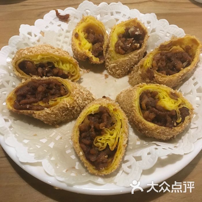 陈傻子餐厅脆皮鸭丝卷图片-北京天津菜-大众点评网