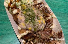 Tuna Corn Egg Sauce Squid King Double Dish