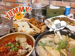 炸鸡一半一半-富乐满韩国正宗炸鸡韩国料理(虹泉路店)