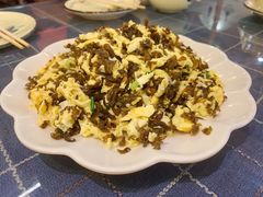 地皮菜炒鸡蛋-天源居餐厅·地方特色菜(张北店)
