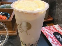 热厚烧蛋糕波波牛乳茶-喜茶(合肥正大广场店)
