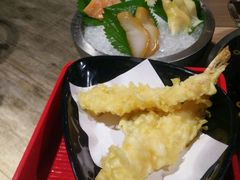 炸天妇罗和刺身拼盘-水林间·寿喜烧自助(仙林金鹰店)