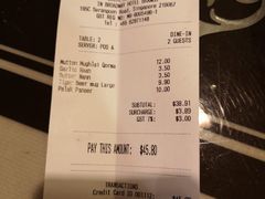 账单-Delhi Restaurant Broadway Hotel Branch