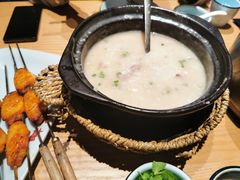雪花牛肉粥-蚝翅·海鲜粥·烧烤·宁夏滩羊季(玉米楼店)