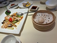 XO酱鸡纵菌葱爆多宝鱼球-利苑酒家(华熙国际店)