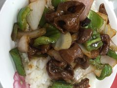 大肠盖浇饭-胡记锅贴·沪上游子老鸭粉丝汤(太原路店)