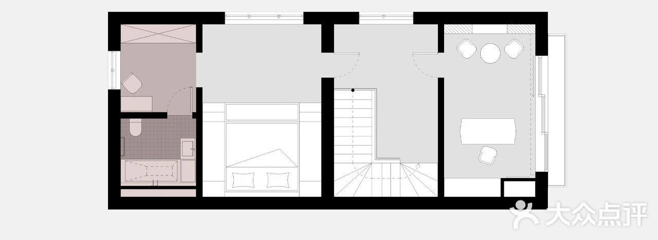 角落处的壁炉以现代简约的姿态呈现 同时也作为独特的背景造型