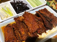 烙饼卷带鱼-老浒记烤鸭-北京菜(琉璃厂店)