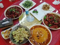 干锅有机花菜-龙泽园私房菜·地道南京味 ·招牌大鱼头(油坊桥店)